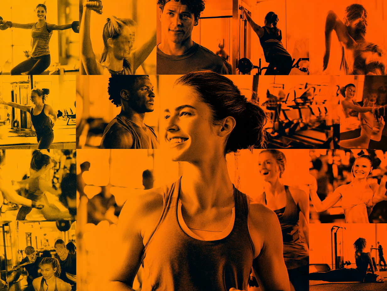 Люди різного віку займаються фітнесом